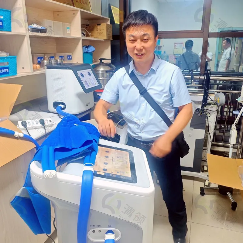 控温仪操作流程评分标准 - 加压冷热敷仪产品示意